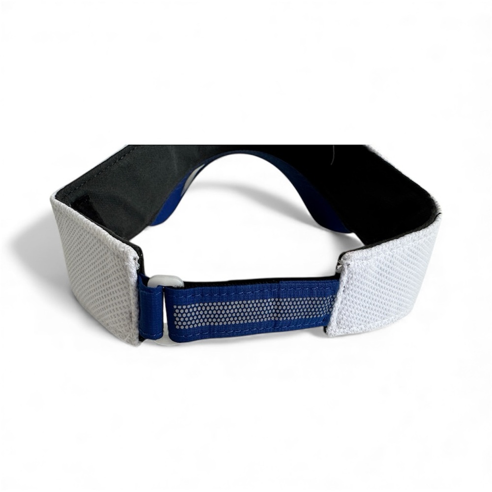 Adidas KU Kansas University Jayhawks Visor Adjustable Hook Loop New NWOT White - Picture 3 of 7